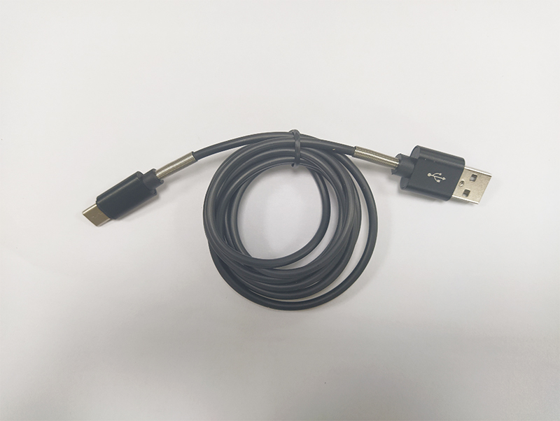 4芯半弹簧USB/Type-C数据线，PVC数据线生产厂家